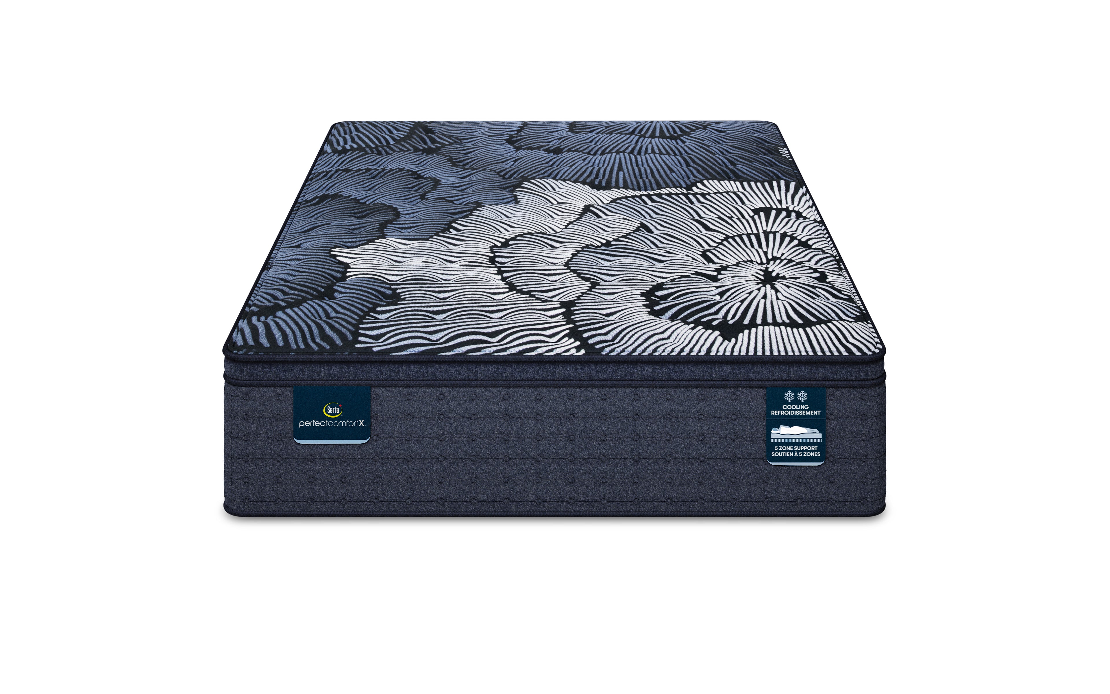 Matelas Serta Hybride mousse mémoire graphite de 15 po - Ferme
