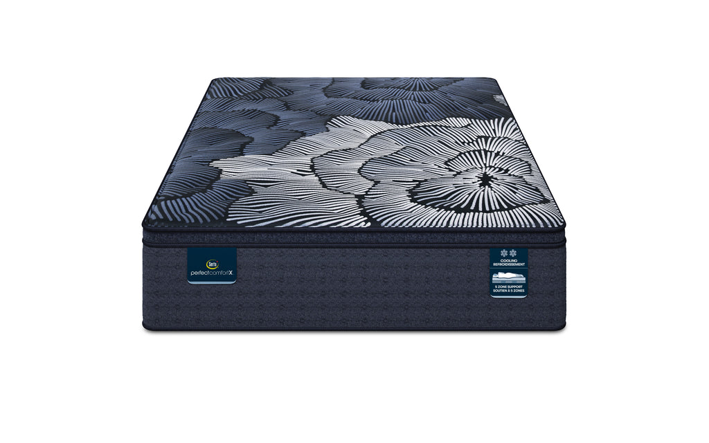 Matelas Serta Hybride mousse mémoire graphite de 15 po - Moelleux