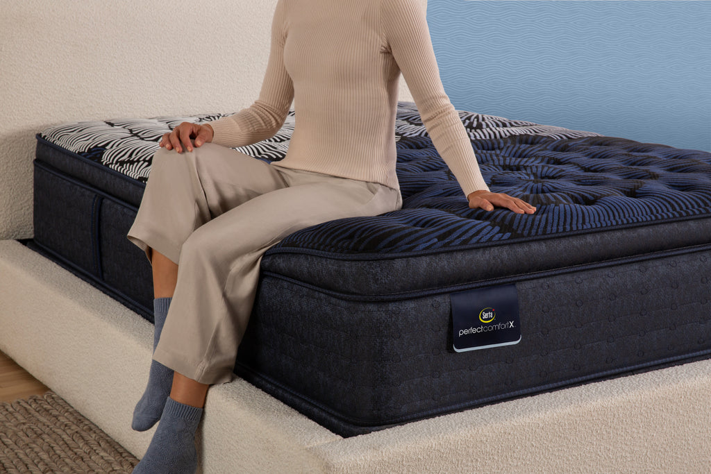 Matelas Serta Hybride mousse mémoire graphite de 15 po - Ferme