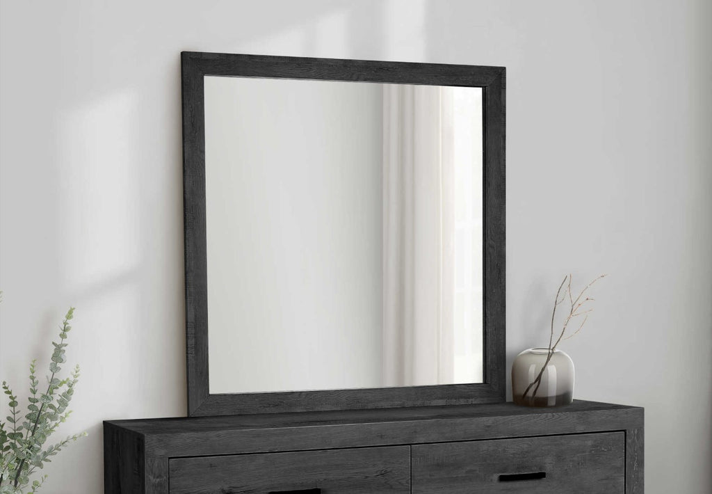 Mirroir contour Gris - Charbon