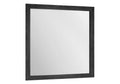 Mirroir contour Gris - Charbon