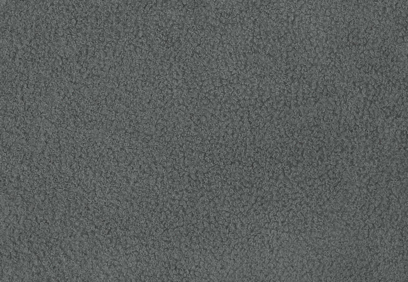 Lit Tissu bouclé gris - Saint-Constant