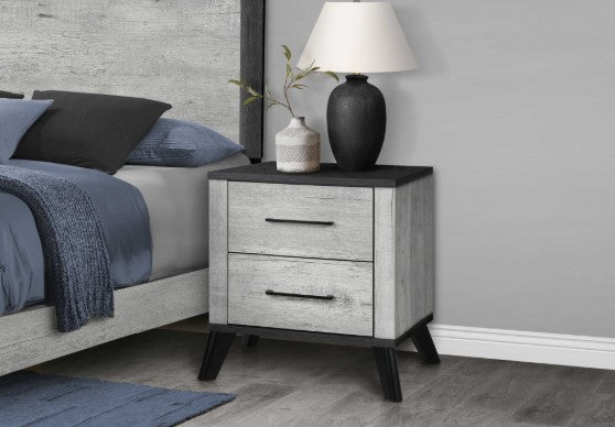 Table de chevet bois 2 ton - Chambly
