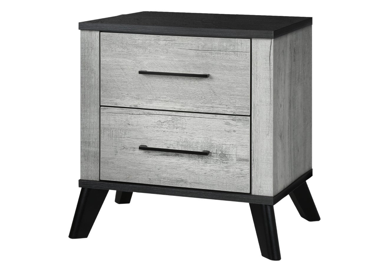 Table de chevet bois 2 ton - Chambly
