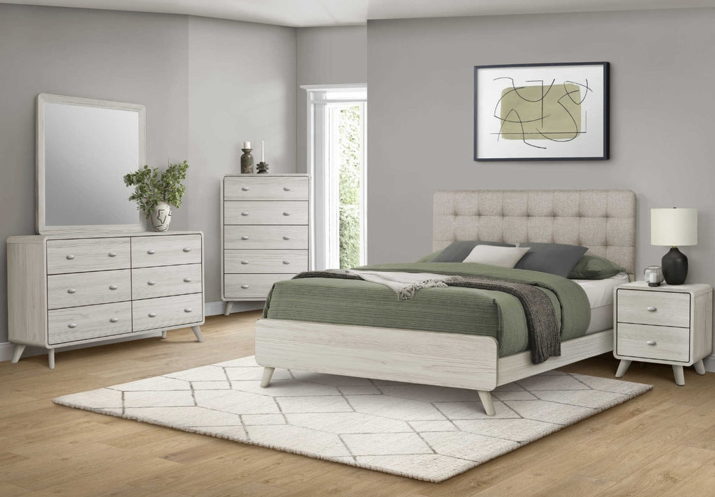 Base de lit bois beige - Sablon