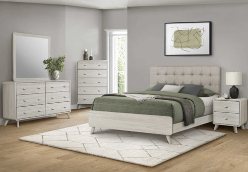 Base de lit bois beige - Sablon