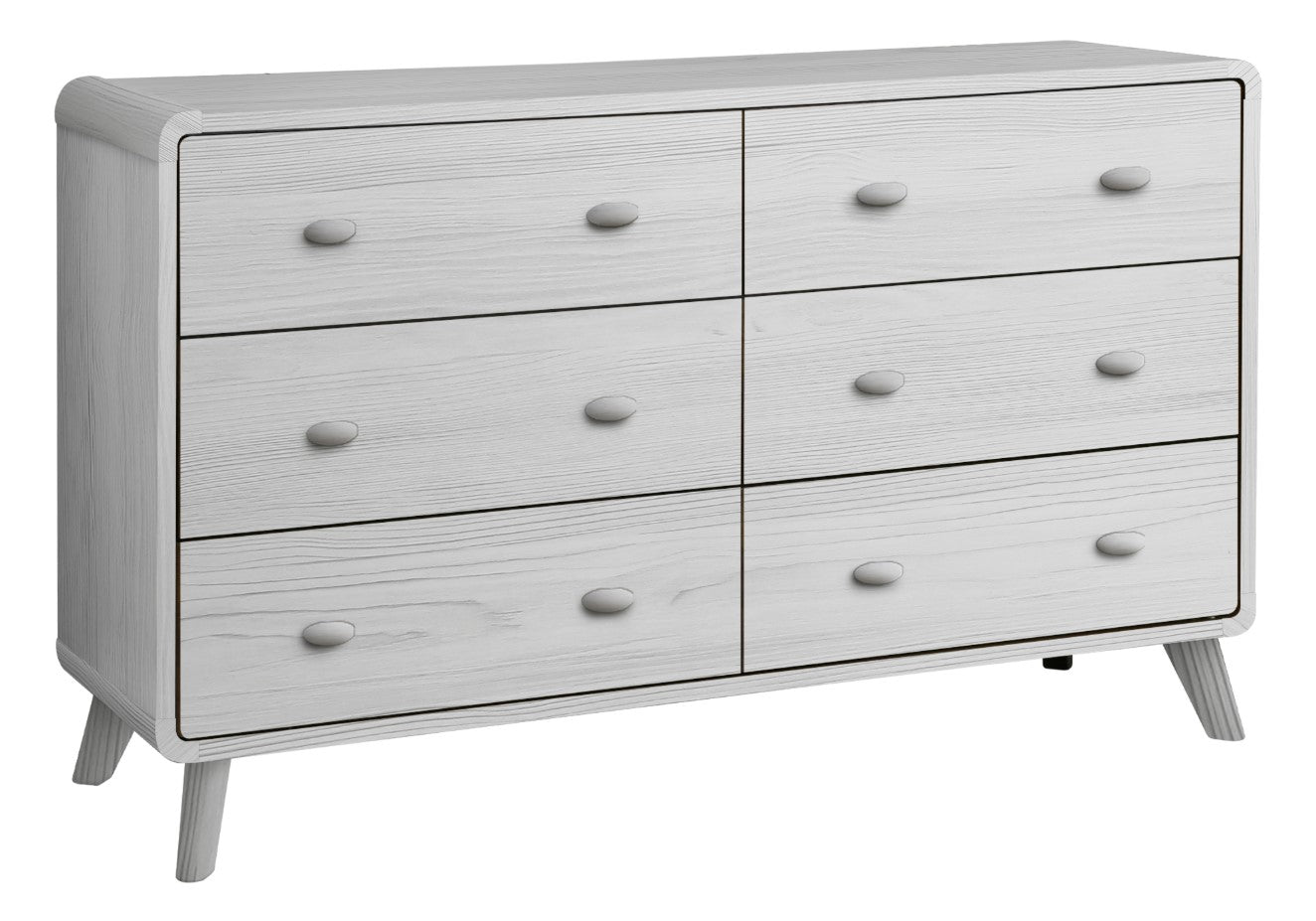 Commode 6 tirroirs en bois beige - Sablon