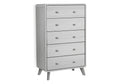 Commode 5 tirroirs bois beige - Sablon