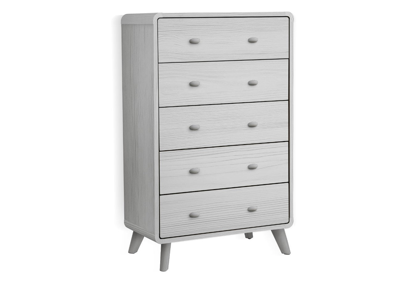 Commode 5 tirroirs bois beige - Sablon