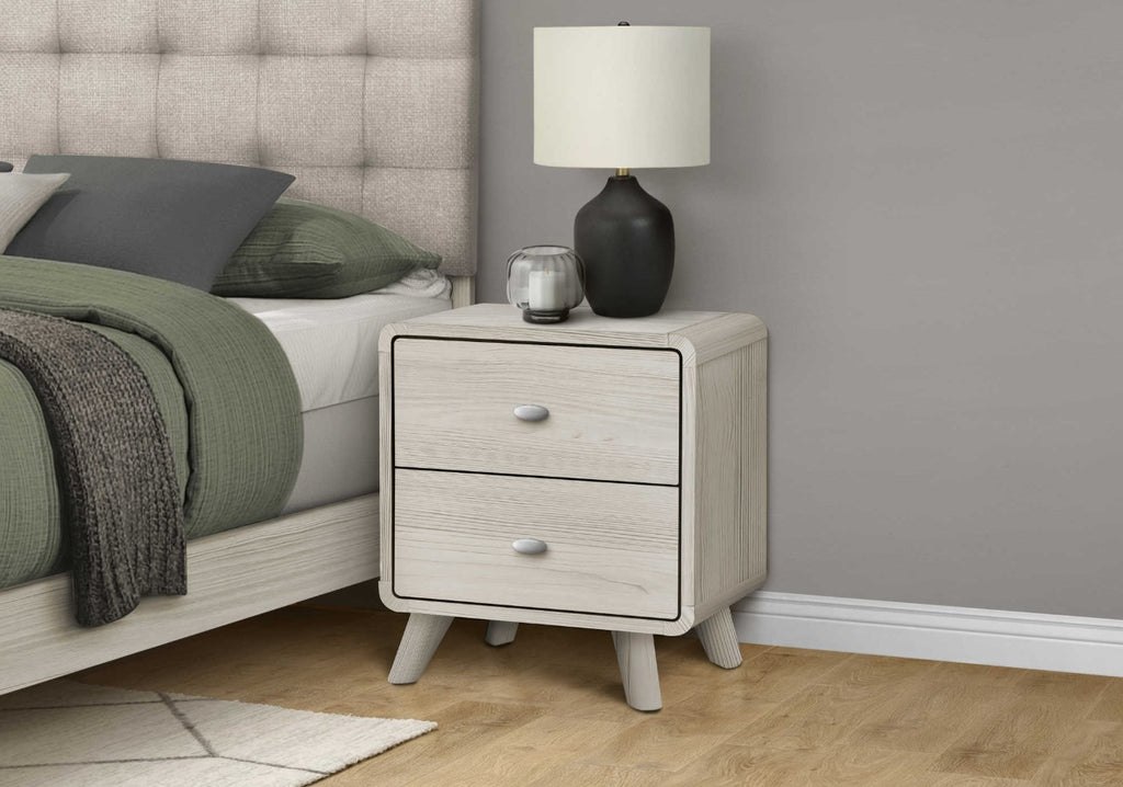 Table de chevet bois beige - Sablon