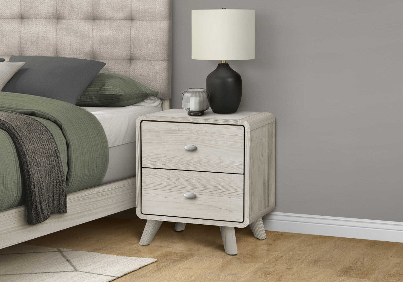 Table de chevet bois beige - Sablon