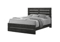 Base de lit bois graphite - Rockland