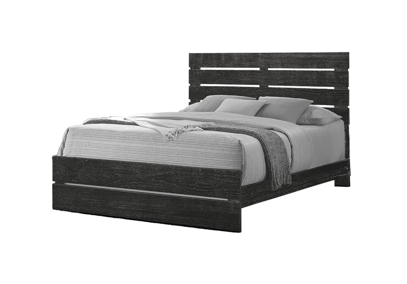 Base de lit bois graphite - Rockland