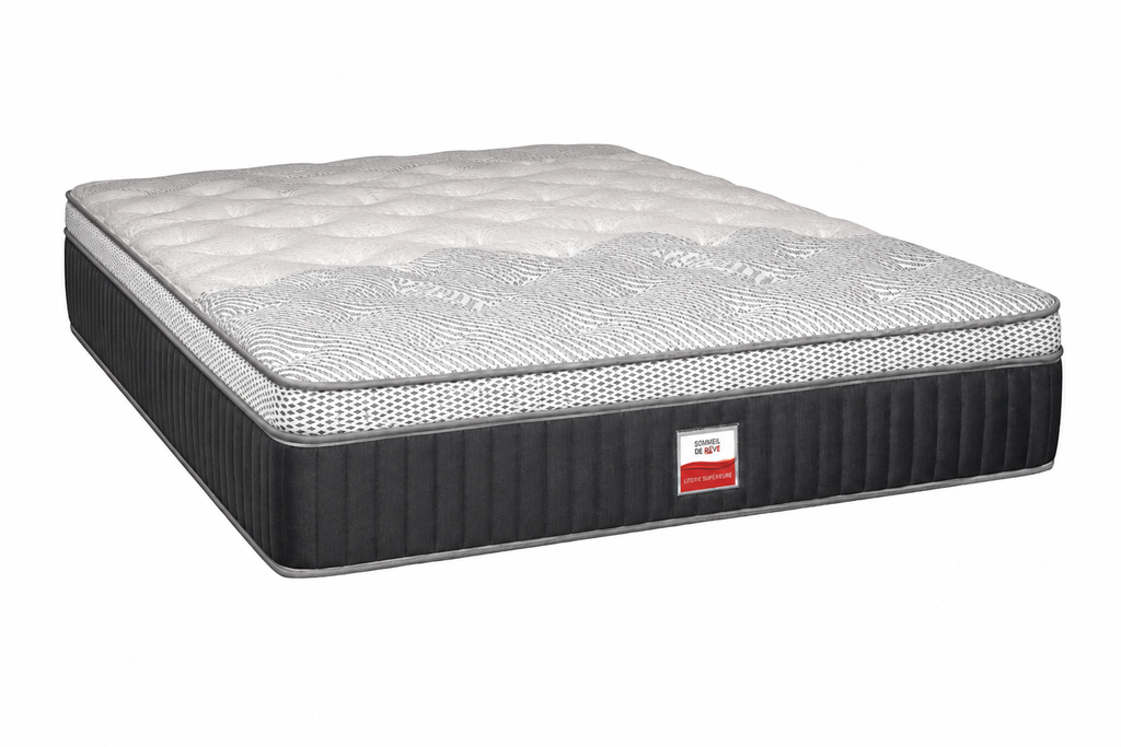 Matelas Ressorts Ensachés Euro Top de 13,5 po - Semi-Ferme