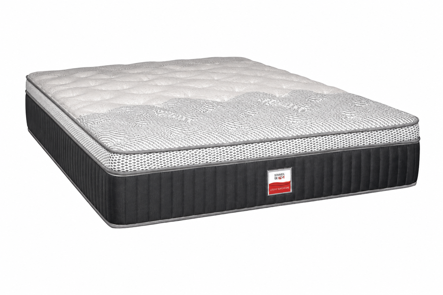 Matelas Ressorts Ensachés Euro Top de 13,5 po - Semi-Ferme