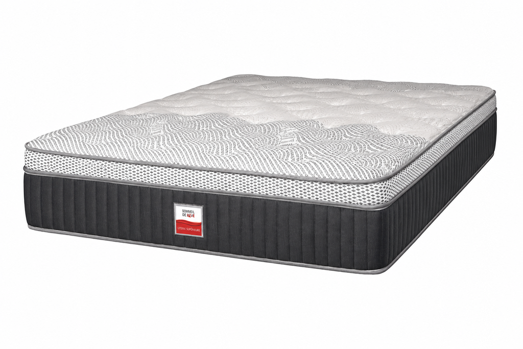 Matelas Ressorts Ensachés Euro Top de 13,5 po - Semi-Ferme