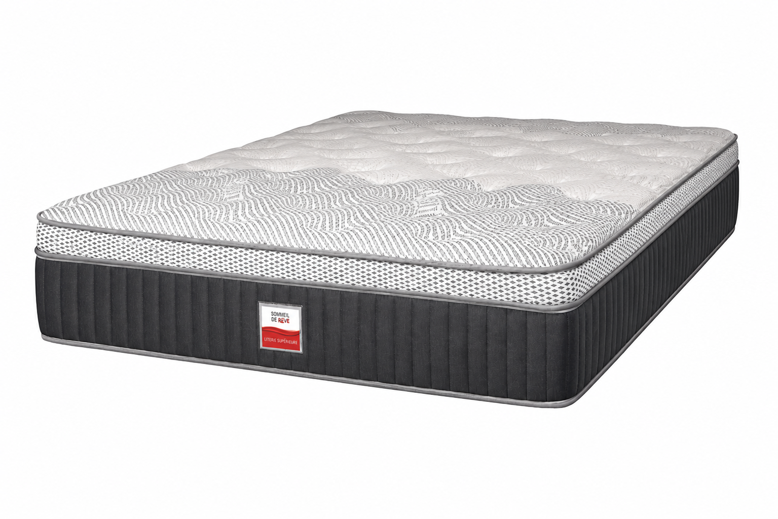 Matelas Ressorts Ensachés Euro Top de 13,5 po - Semi-Ferme