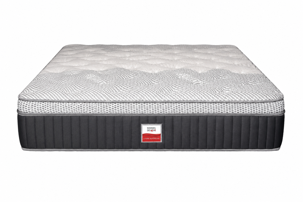 Matelas Ressorts Ensachés Euro Top de 13,5 po - Semi-Ferme