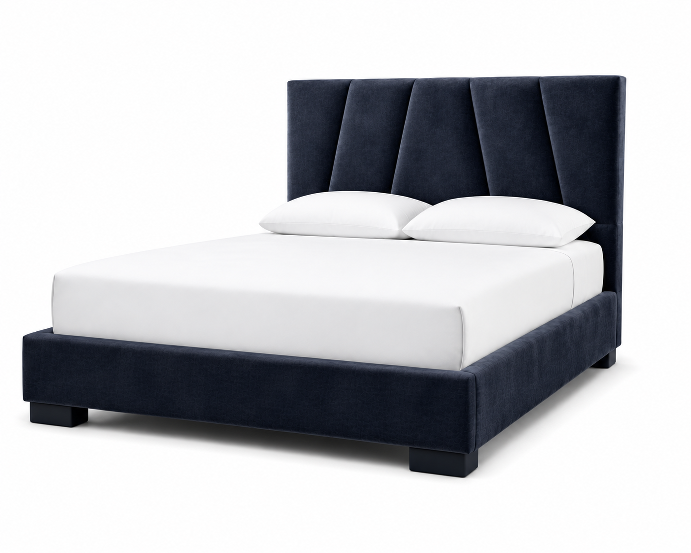 Base de lit Rembourrée bleu nuit - Montréal