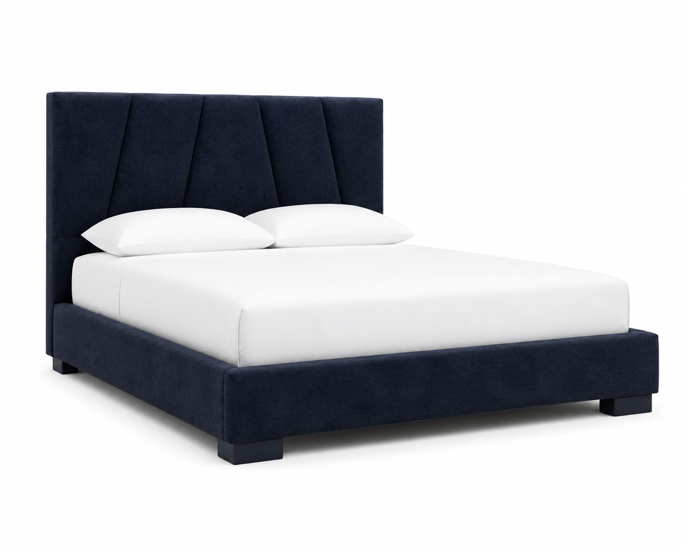 Base de lit Rembourrée bleu nuit - Montréal