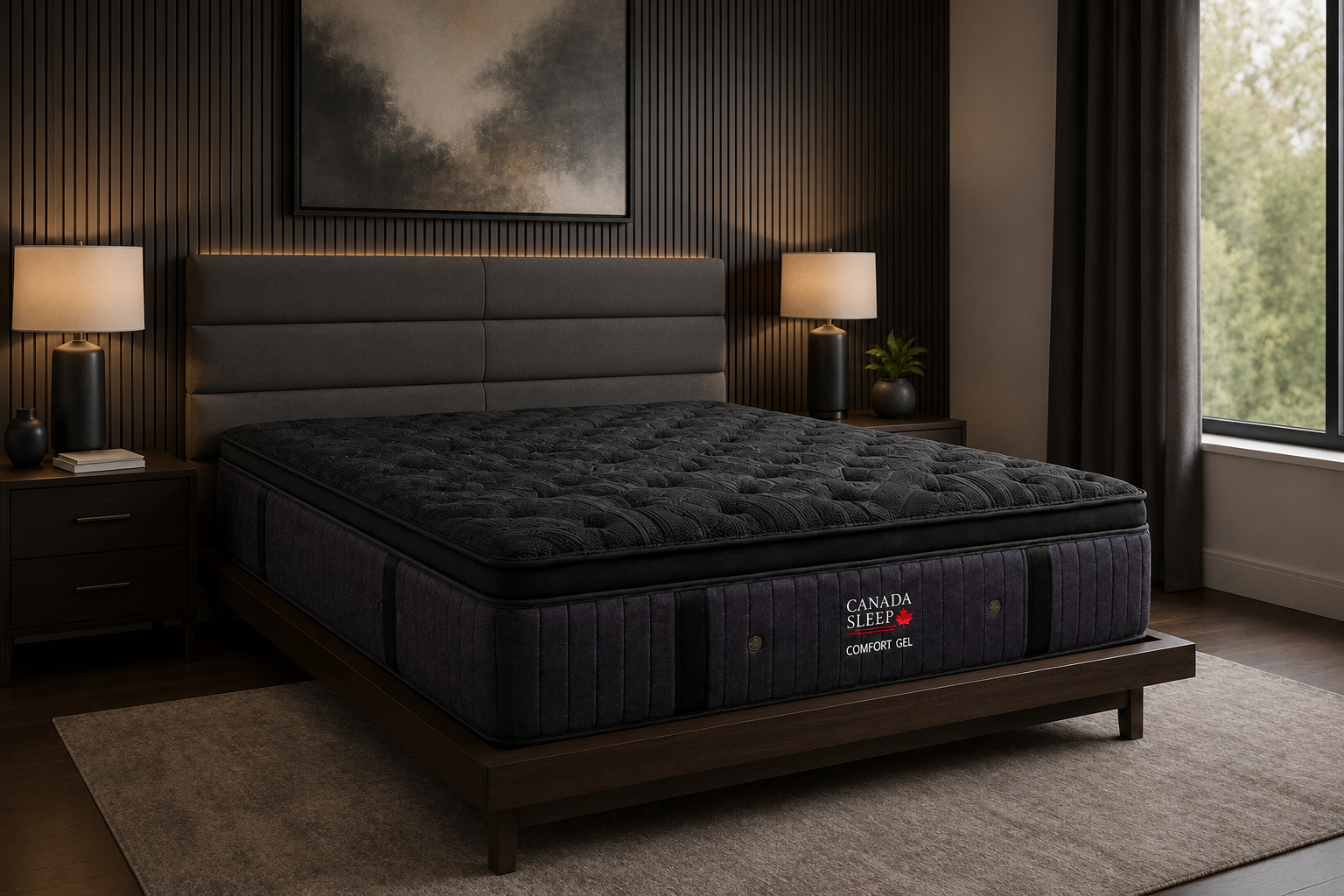 Matelas Hybride avec Gel Rafraichissant 13.5 po - Semi Ferme